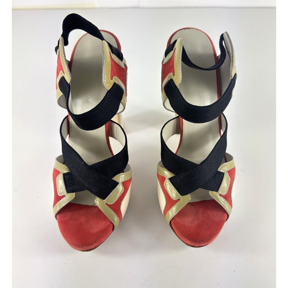 Authentic Balenciaga Leather Lego Colorblock Gladiator Women Sandals EU 36 US 6 - Picture 4 of 9